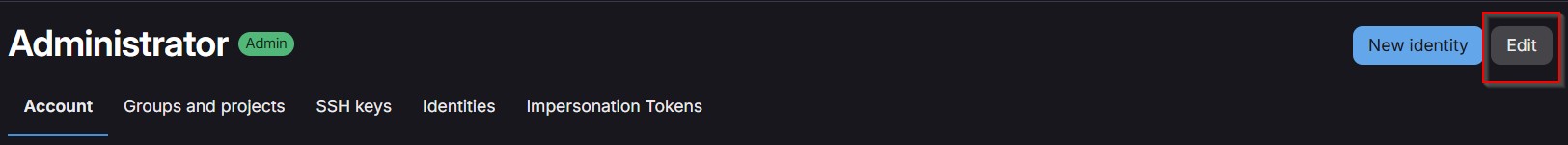 Figure 7: Click on the Edit button in the top right-hand corner