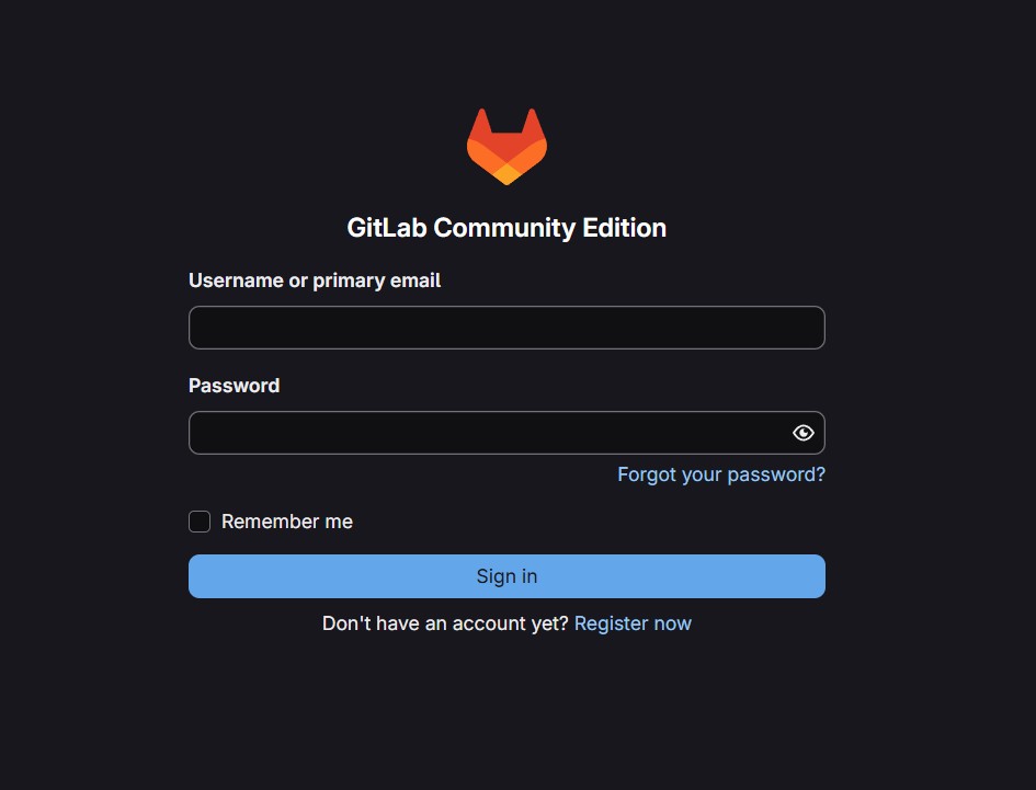 Figure 3: It's aliveeeeee! GitLab is here!